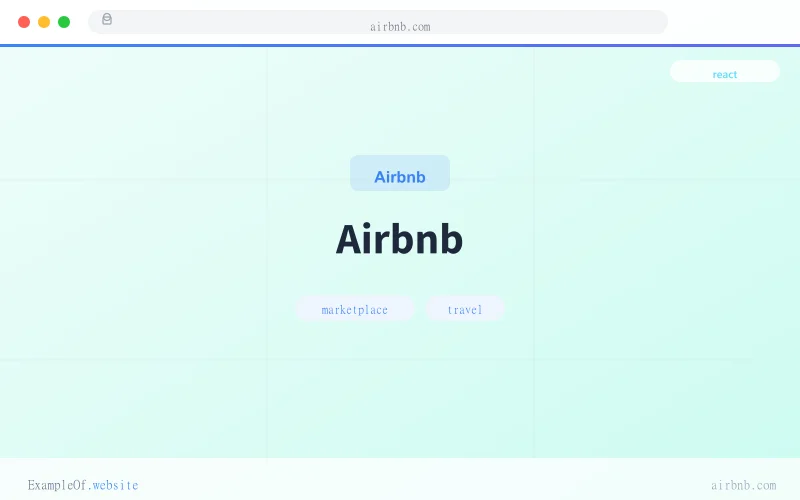 Airbnb website example screenshot