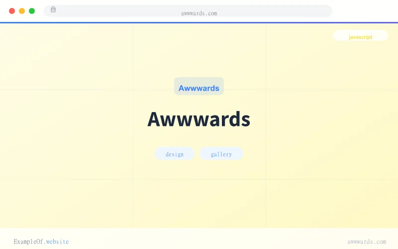 Awwwards website example screenshot