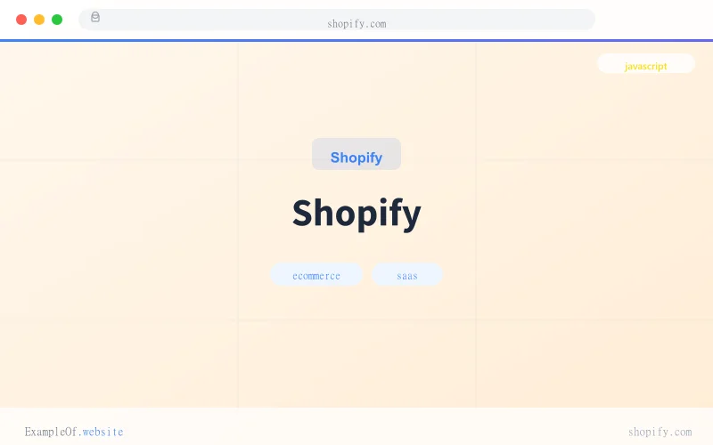 Shopify website example screenshot