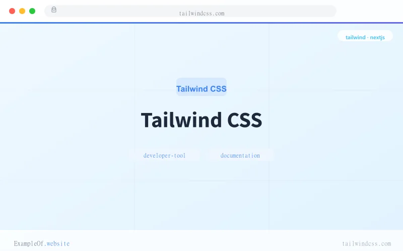 Tailwind CSS website example screenshot